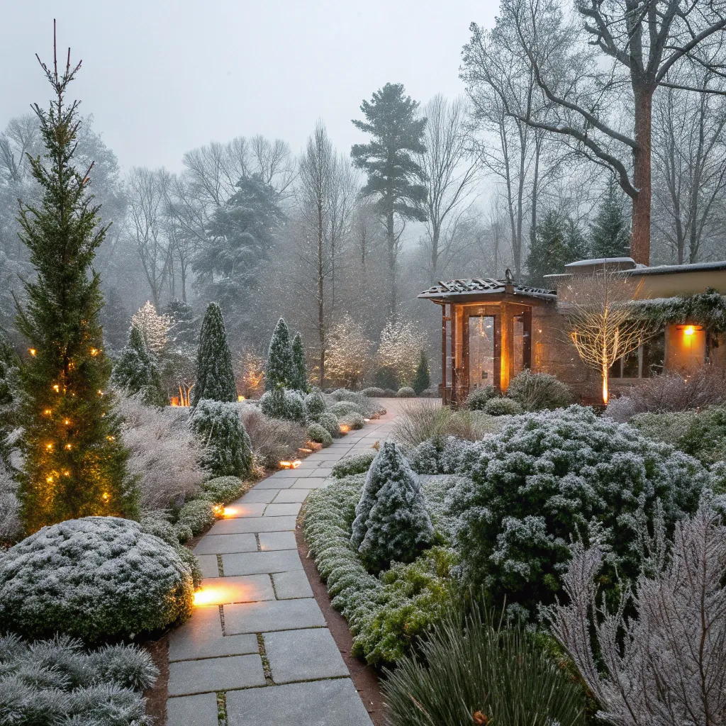 Winter garden design by Michael Thompson